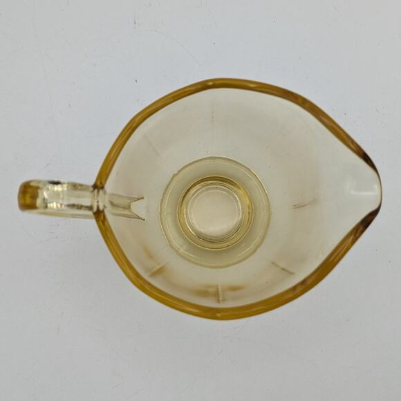 Complete Vintage Yellow Glass Creamer Sugar Bowl Set Mid-Century Modern MCM - Picture 8 of 15
